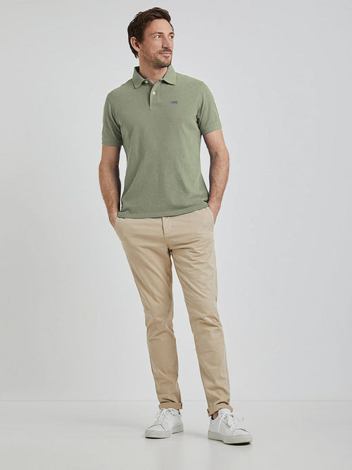 Piqué polo lichtgroen