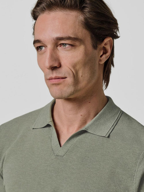 Poloshirt riva luxury structure groen