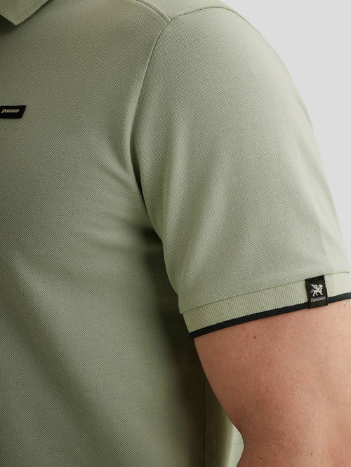 Piqué poloshirt aqua gray