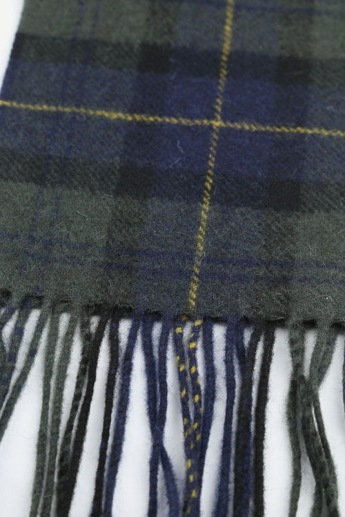 Barbour sjaal tartan lamswol klassiek donkergroen
