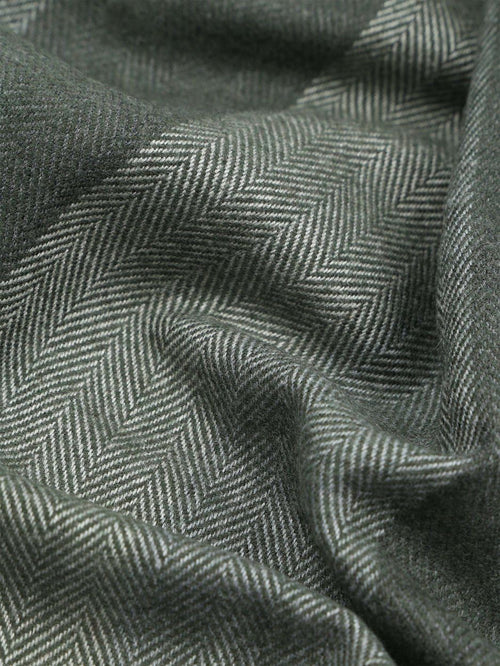 Sjaal softfeel herringbone groen