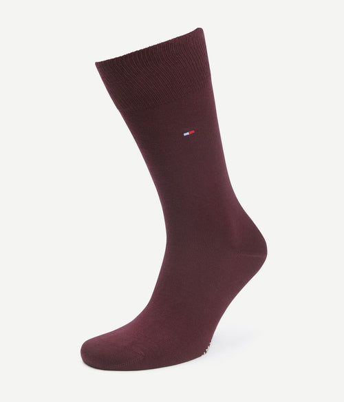 Tommy Hilfiger classic (2-pack) sokken burgundy zwart