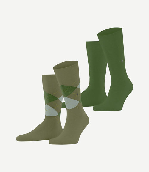 Everyday mix sokken (2-pack) groen 7473