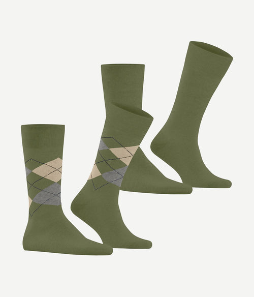Everyday mix sokken (2-pack) groen 7472