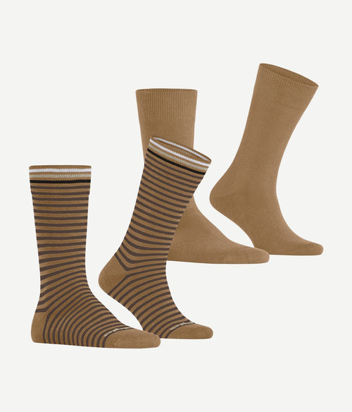 Everyday (2-pack) strepen beige