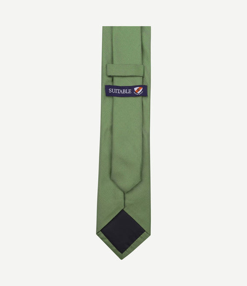 Stropdas zijde groen k81-10