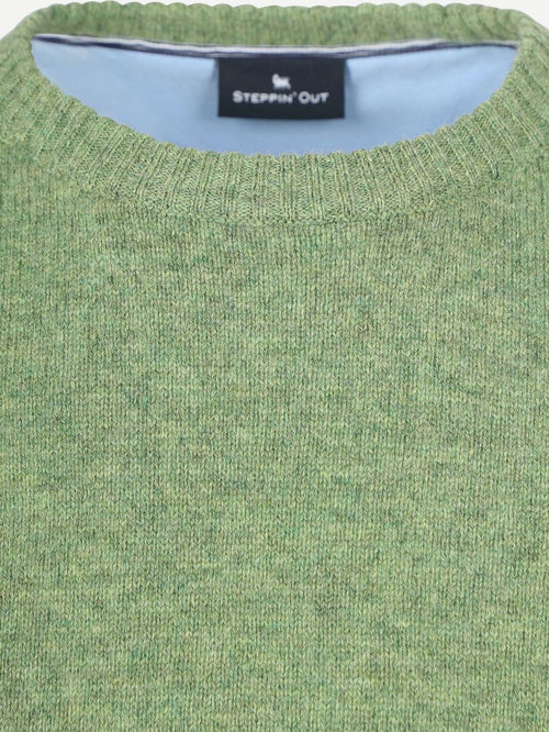 Trui lamswol groen