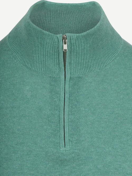 Half-zip trui colin groen