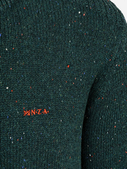 Pullover mocker eltham knit melange dark hunter