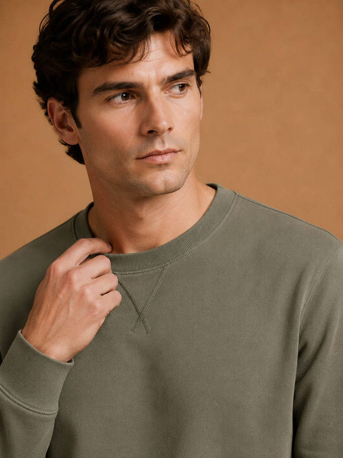 The george sweater olijfgroen