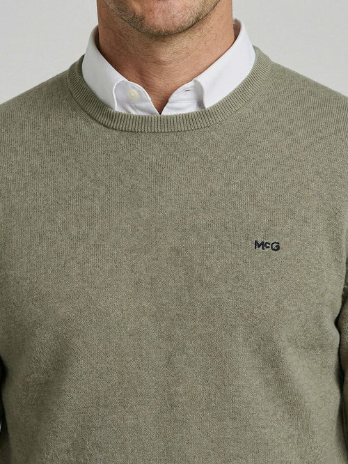 Trui cotton cashmere olivine
