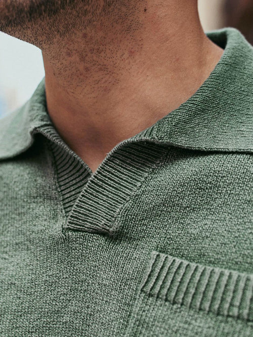 Raw trui riva knit groen