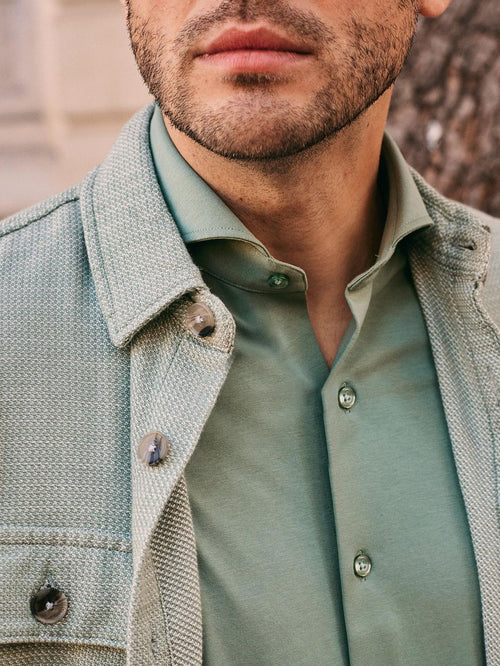 Overshirt structure groen