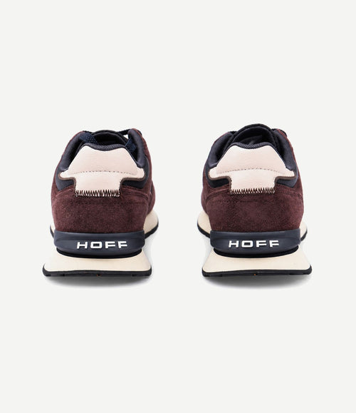 Sneaker city suede burgundy/brown
