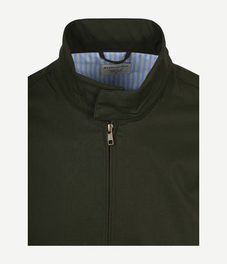 Turbo twill jacket donkergroen