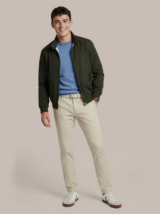 Turbo twill jacket donkergroen