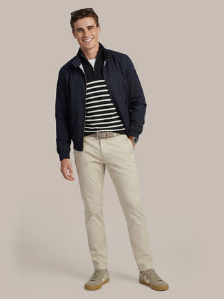 Turbo twill jacket donkerblauw