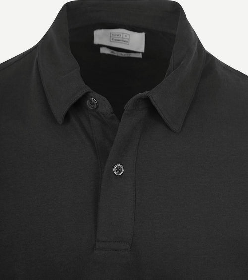 The James poloshirt zwart