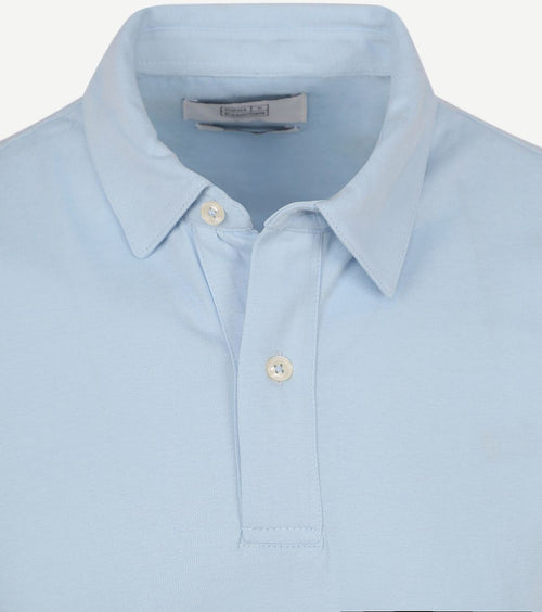 The James poloshirt lichtblauw