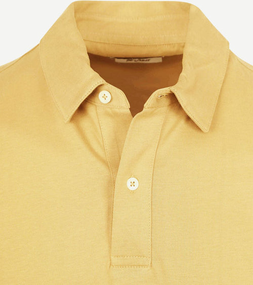 The James poloshirt geel
