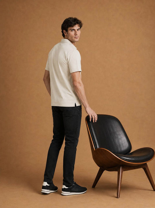 The James poloshirt ecru