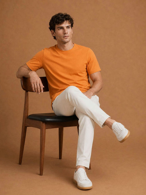 The steve t-shirt oranje