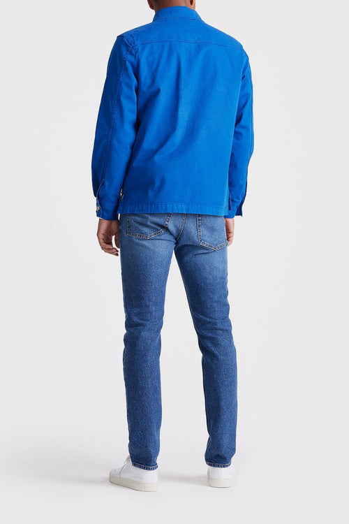 King essentials the Benjamin overshirt royal blauw | Regular-fit