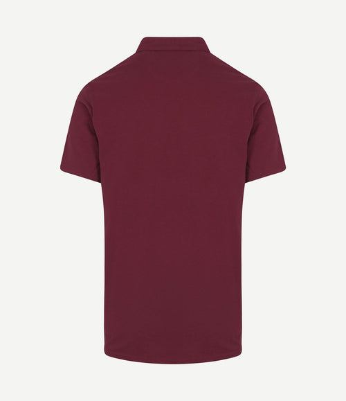 The James poloshirt burgundy