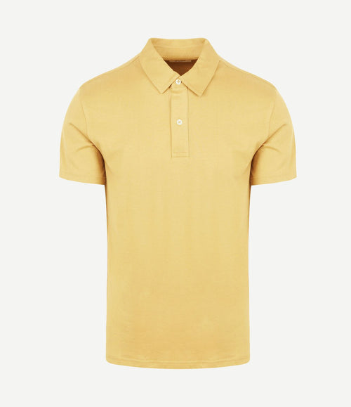 The James poloshirt geel