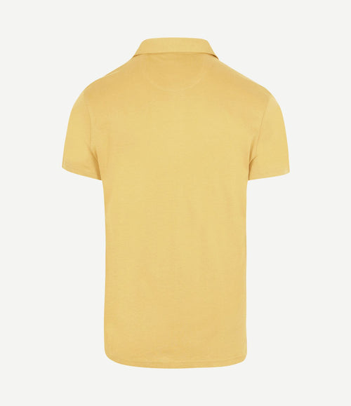 The James poloshirt geel