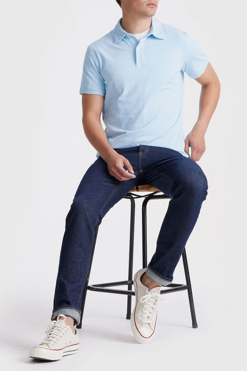 King essentials the James poloshirt lichtblauw
