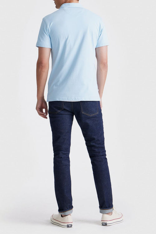 King essentials the James poloshirt lichtblauw