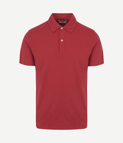 The James poloshirt rood