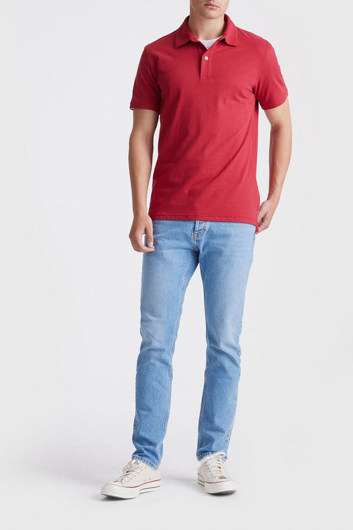 King essentials the James poloshirt rood