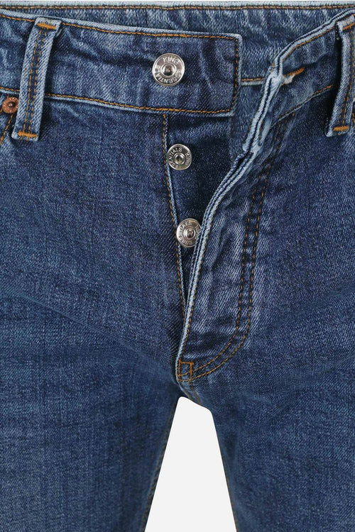 King essentials the jason jeans mid blauw | Slim-fit