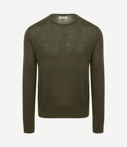 The john pullover merino army groen