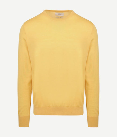 King essentials the john pullover merino geel | Regular-fit