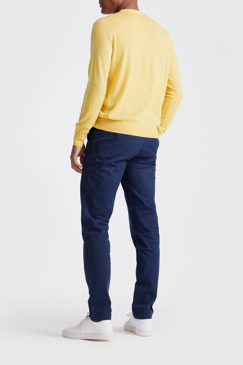 King essentials the john pullover merino geel | Regular-fit