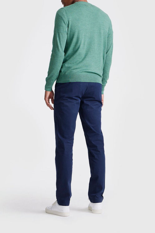 King essentials the john pullover merino groen | Regular-fit