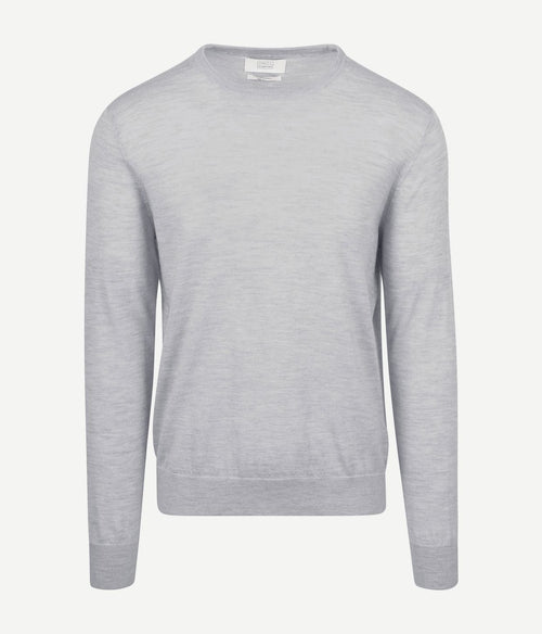 King essentials the john pullover merino lichtgrijs | Regular-fit