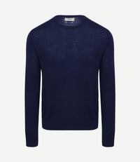 The john pullover merino donkerblauw