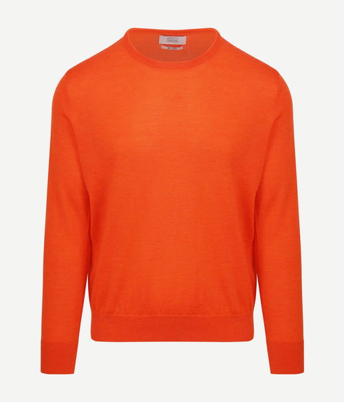 King essentials the john pullover merino oranje | Regular-fit