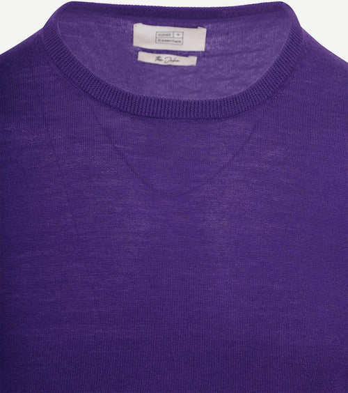 King essentials the john pullover merino paars | Regular-fit
