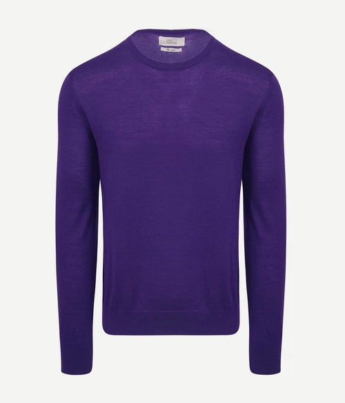 King essentials the john pullover merino paars | Regular-fit