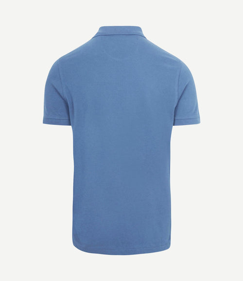 The rene poloshirt mid blauw