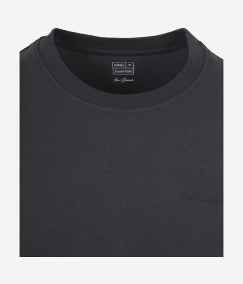 King essentials the shawn t-shirt antraciet | Regular-fit