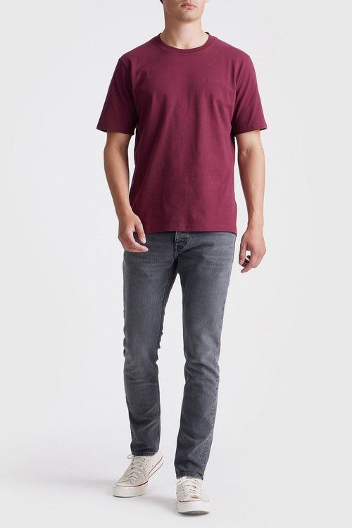 King essentials the shawn t-shirt burgundy | Regular-fit
