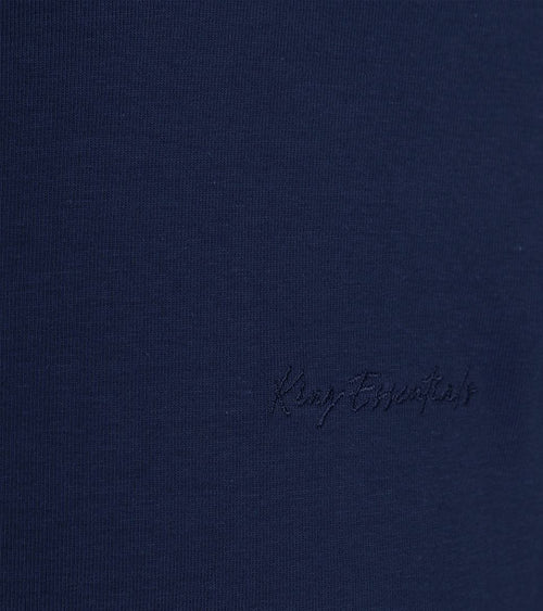King essentials the shawn t-shirt donkerblauw | Regular-fit