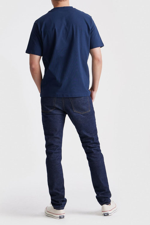 King essentials the shawn t-shirt donkerblauw | Regular-fit