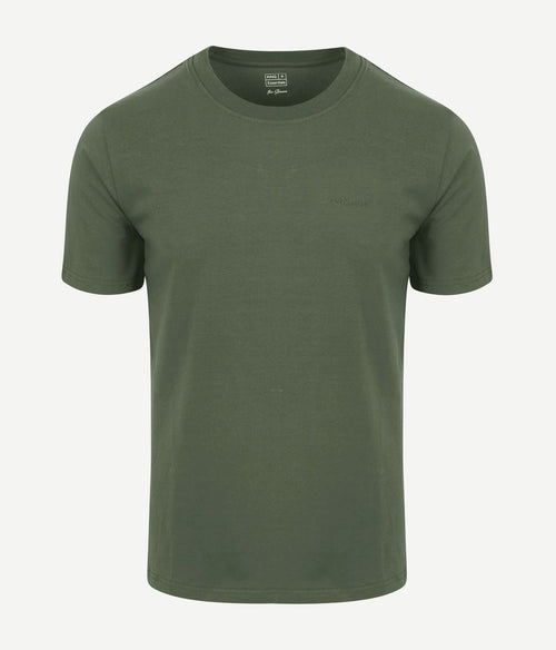 King essentials the shawn t-shirt olijfgroen | Regular-fit